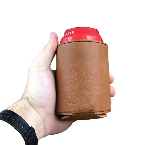 Pu Leather Can Cooler Sleeve