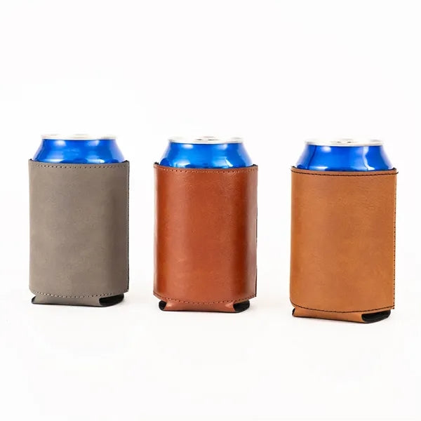 Pu Leather Can Cooler Sleeve