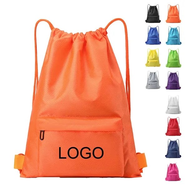 Durable Polyester Drawstring Backpack