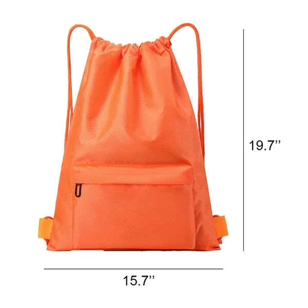 Durable Polyester Drawstring Backpack
