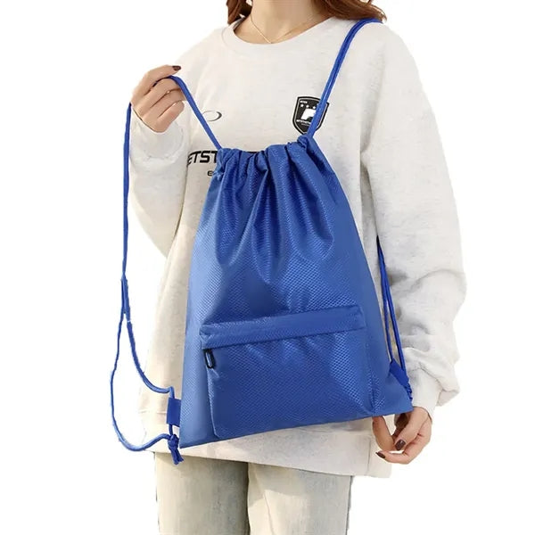 Durable Polyester Drawstring Backpack