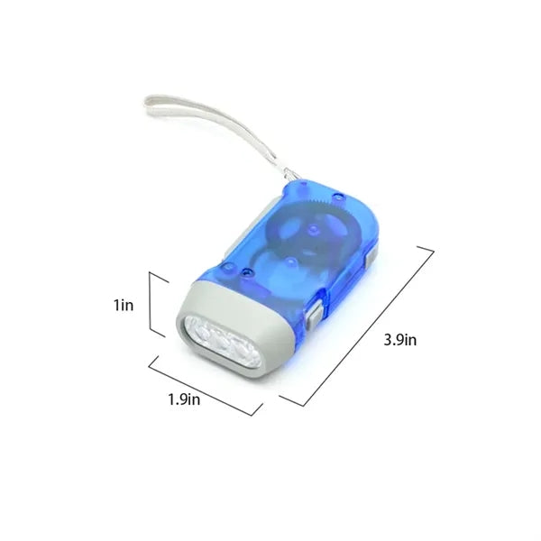 Hand Press Emergency Generator Flashlight