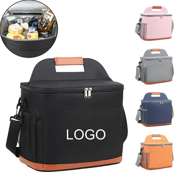 Insulated Cooler Lunch Bag With Shoulder Strap