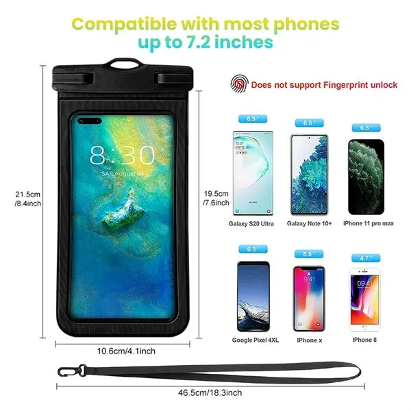 Waterproof Phone Pouch Universal Touch Screen Case