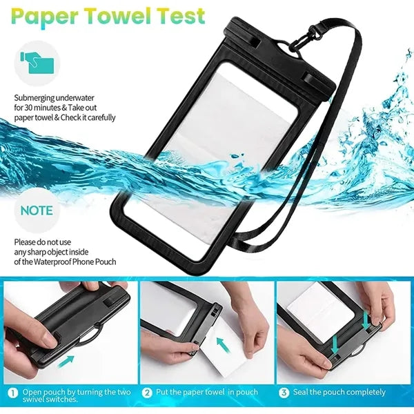 Waterproof Phone Pouch Universal Touch Screen Case