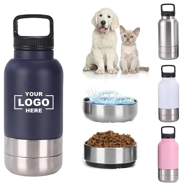 40oz Stainless Steel 3 In 1 Pet Travel Bottle