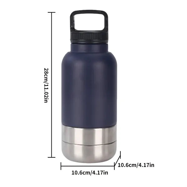40oz Stainless Steel 3 In 1 Pet Travel Bottle