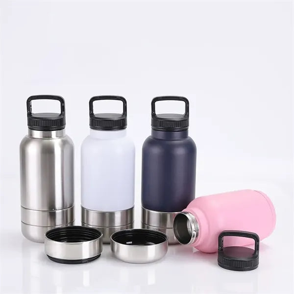 40oz Stainless Steel 3 In 1 Pet Travel Bottle