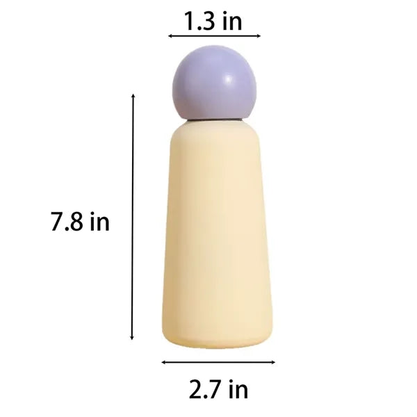316 Steel Insulated Bottle Color Block Spherical Lid