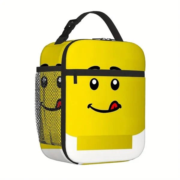 Building Block Insulated Lunch Bag for Kids School Daily Use