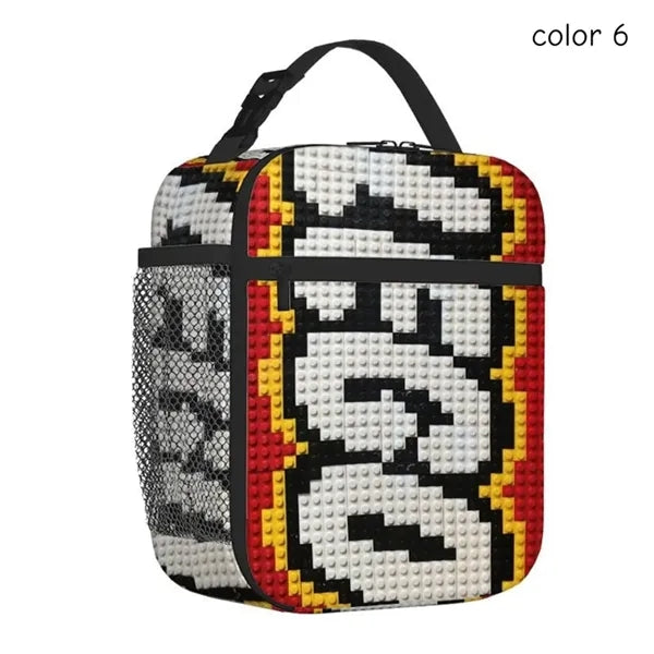 Building Block Insulated Lunch Bag for Kids School Daily Use