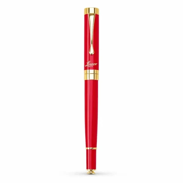 Luxury Metal Rollerball Pen with Gold Trim
