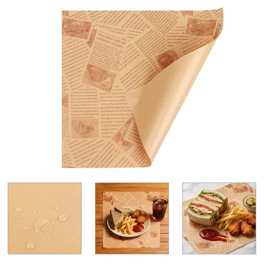 11.8" Greaseproof Deli Wax Paper Sandwich Wrapping