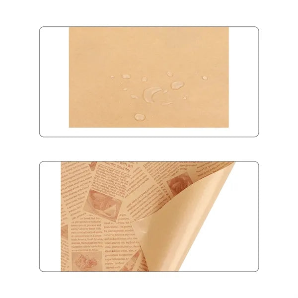 11.8" Greaseproof Deli Wax Paper Sandwich Wrapping