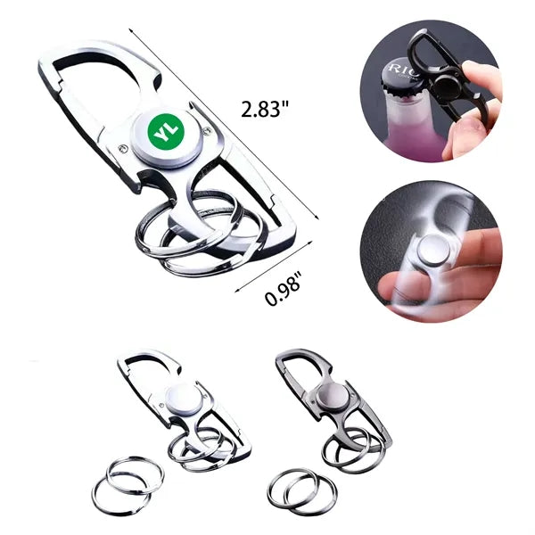 Fidget Spinner Bottle Opener Keychain