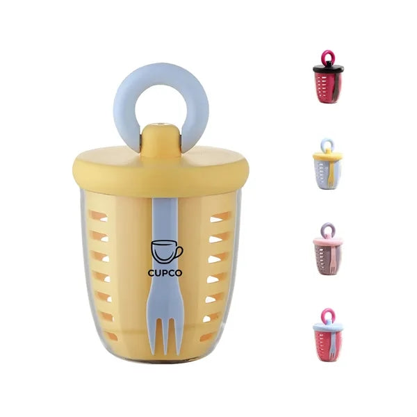 Double Layer Portable Salad Fruit Cup
