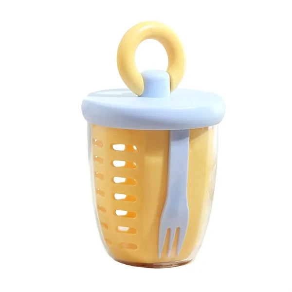 Double Layer Portable Salad Fruit Cup
