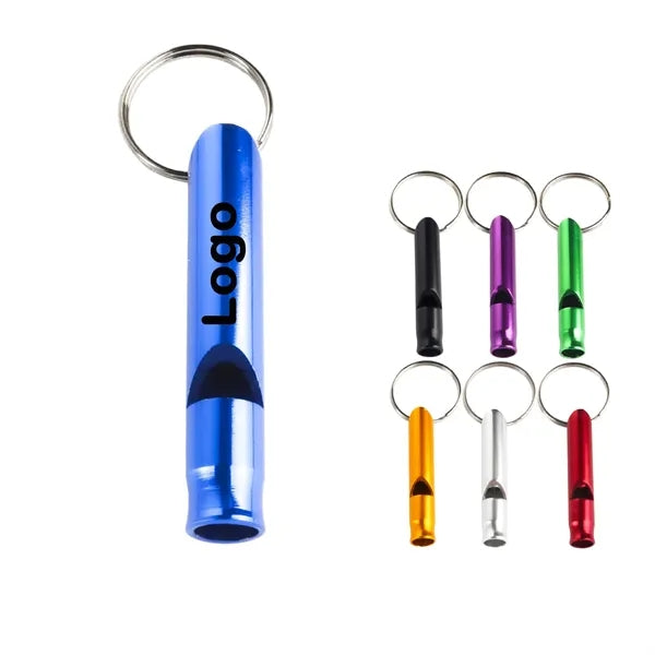 Full Color Metal Whistle Keychain