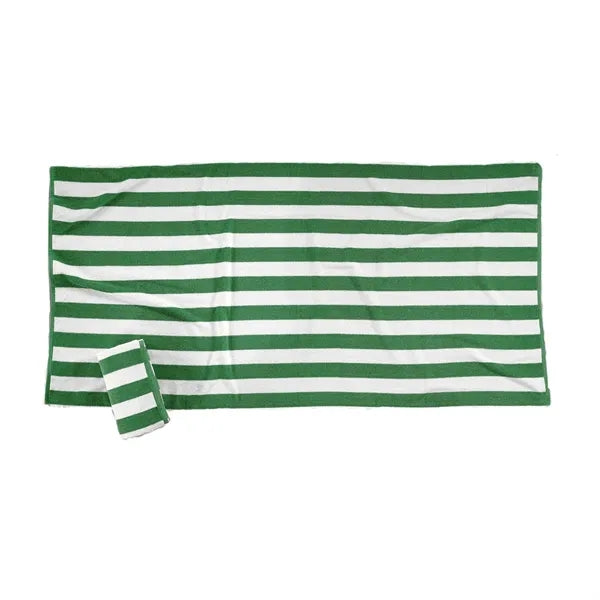 Classic Striped Beach Towel in Soft Cotton