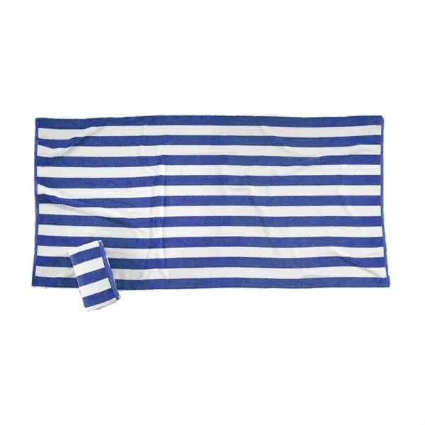 Classic Striped Beach Towel in Soft Cotton