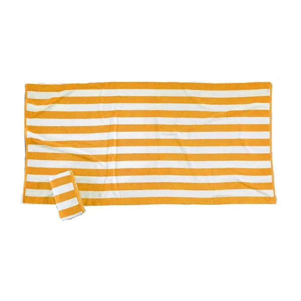 Classic Striped Beach Towel in Soft Cotton