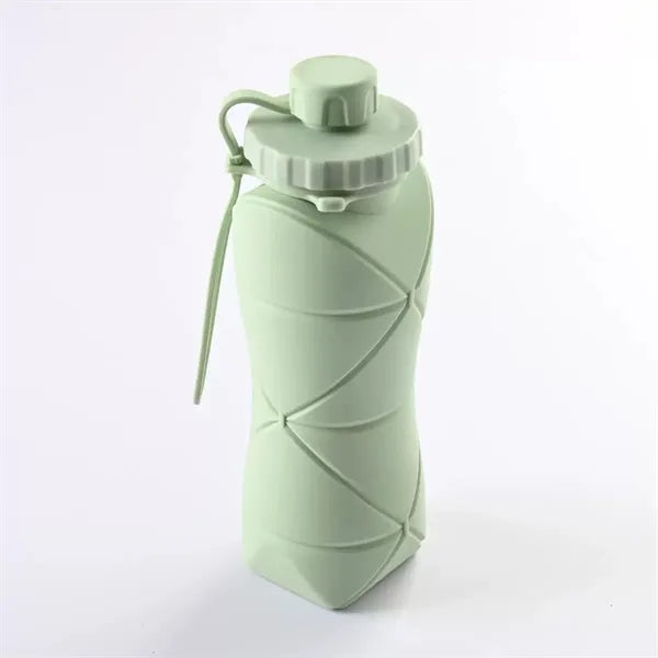 20 Oz. Collapsible Silicone Travel Water Bottle