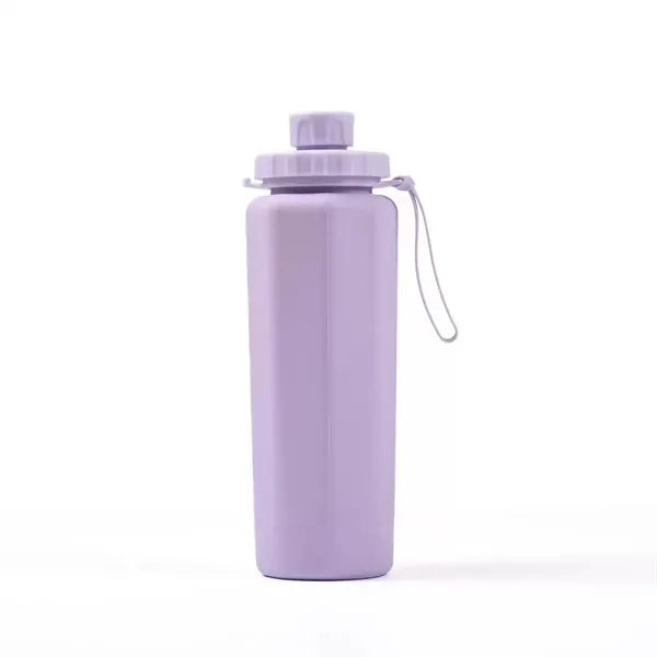 20 Oz. Foldable Silicone Water Bottles