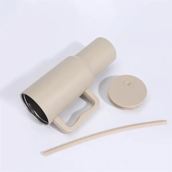 Tumbler with Handle and Straw Lid Modern Water Bottle