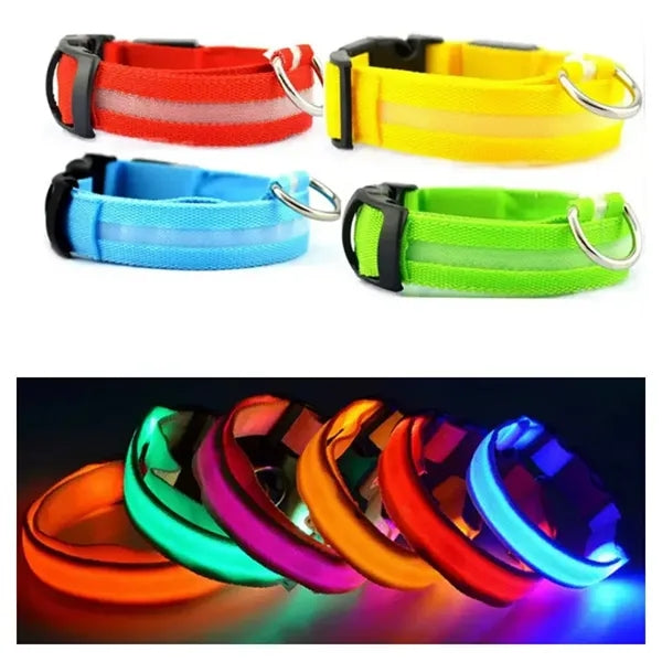 LED Glowing Adjustable Dog Collar