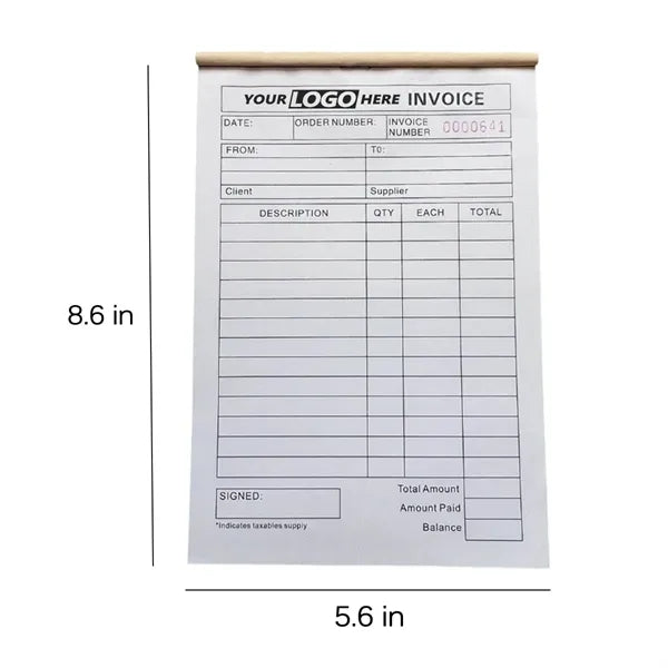 Invoice Book Small Business Personal Tracking Simple