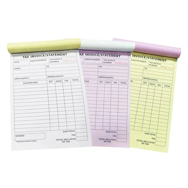Invoice Book Small Business Personal Tracking Simple