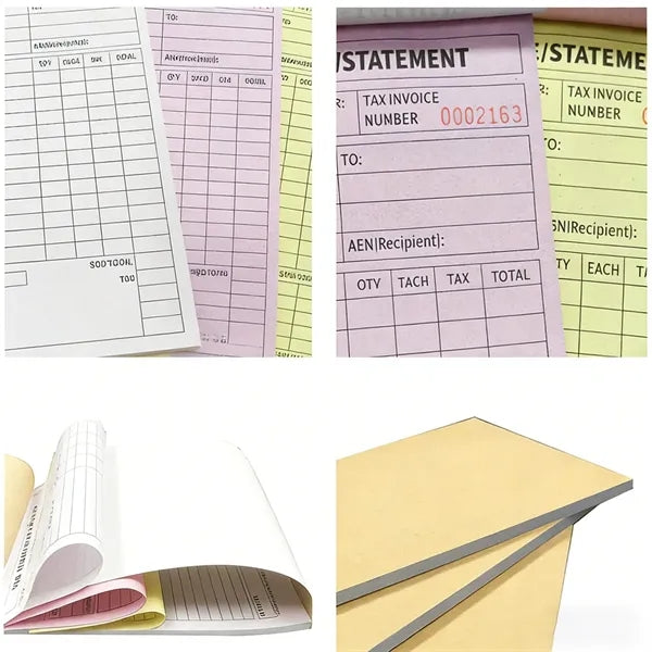Invoice Book Small Business Personal Tracking Simple