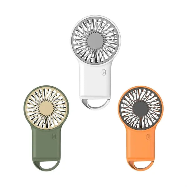 USB Rechargeable Carabiner Handheld Mini Fan
