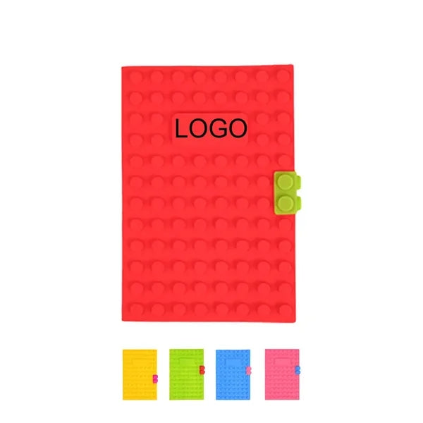 Silicone Building Block Notebook Creative Cover