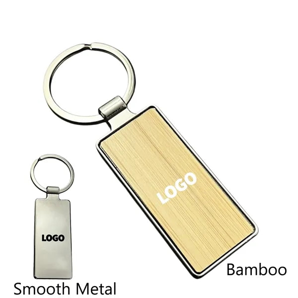 Rectangular Bamboo Keytag