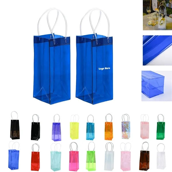 PVC Portable Collapsible Clear Wine Pouch Cooler