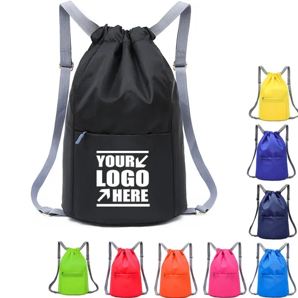 Drawstring Backpack Bag Sport Gym Sackpack