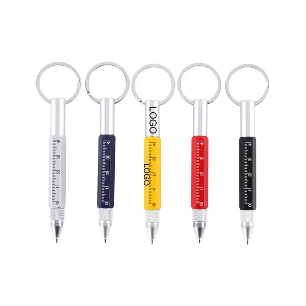 6 In 1 Metal Multi Function Tool Pen Ballpoint
