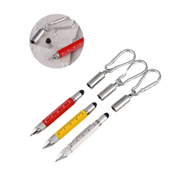 6 In 1 Metal Multi Function Tool Pen Ballpoint