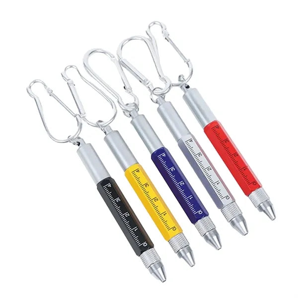 6 In 1 Metal Multi Function Tool Pen Ballpoint