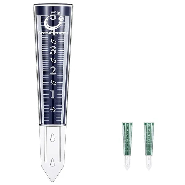 Outdoor Plastic Rain Gauge with Easy-Read Scale