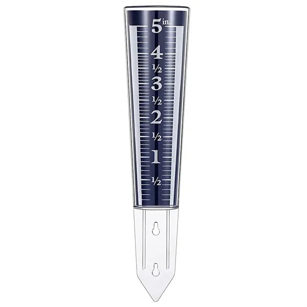 Outdoor Plastic Rain Gauge with Easy-Read Scale