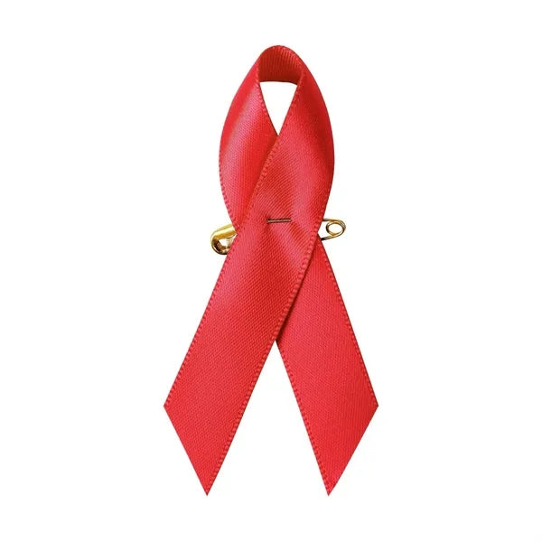 Polyester Satin Fabric Breast Cancer Awareness Ribbon
