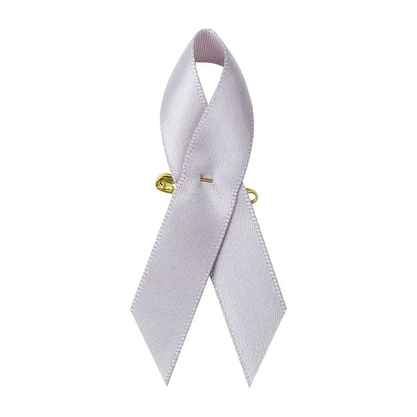 Polyester Satin Fabric Breast Cancer Awareness Ribbon