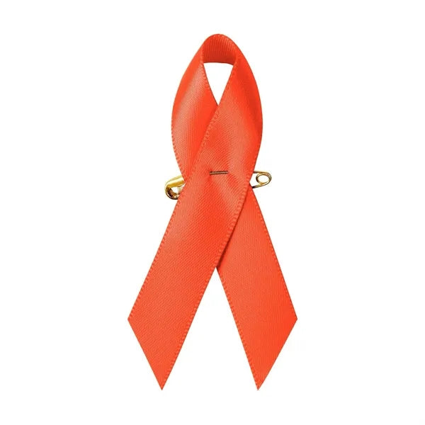 Polyester Satin Fabric Breast Cancer Awareness Ribbon