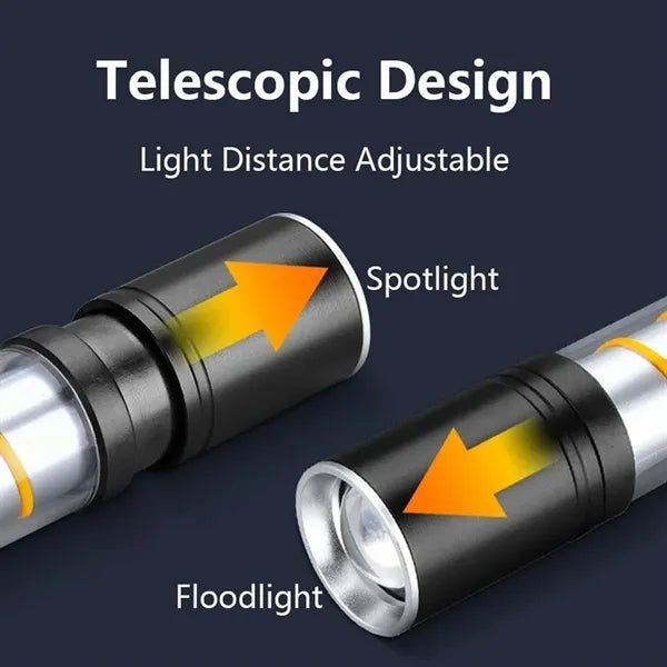 Rechargeable Mini Emergency Flashlight For Outdoor Camping