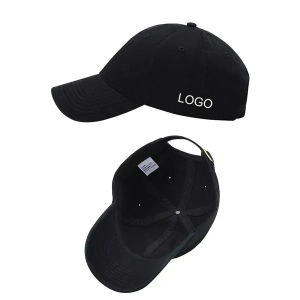 Washed Cotton Baseball Cap Soft Unstructured Hat