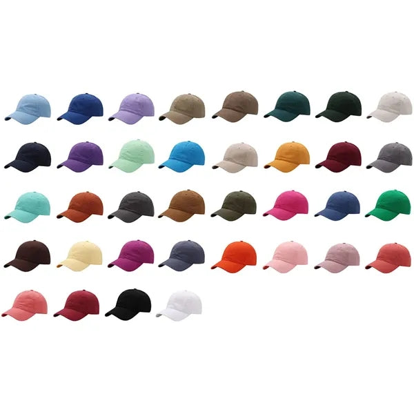 Washed Cotton Baseball Cap Soft Unstructured Hat