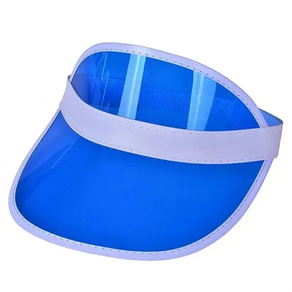 Wide Brim Plastic Fabric Sun Visor Hat