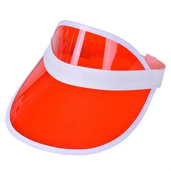 Wide Brim Plastic Fabric Sun Visor Hat